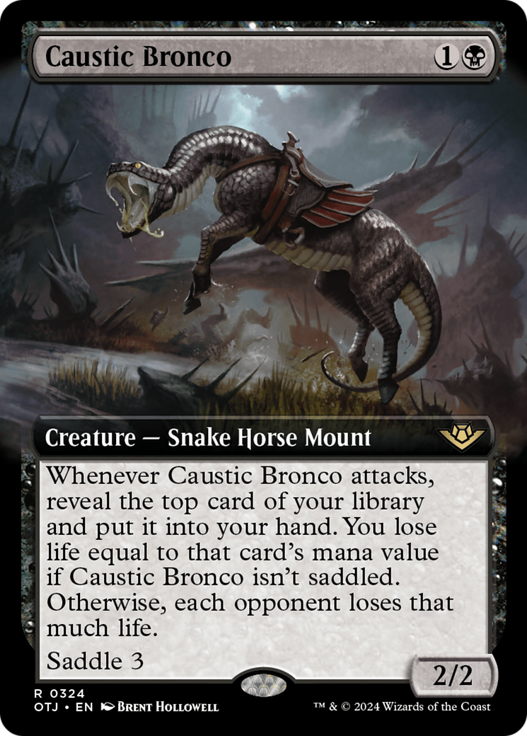 Caustic Bronco (OTJ-324) - Outlaws of Thunder Junction: (Extended Art) - Poke-Collect