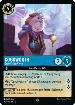 Cogsworth - Grandfather Clock (142/204) - Rise of the Floodborn Cold Foil