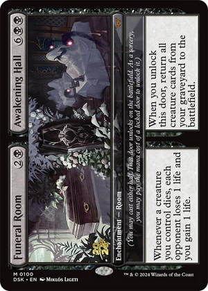Funeral Room // Awakening Hall (PRE-100) - Duskmourn: House of Horror Promos Foil - Poke-Collect