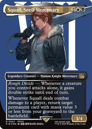 Squall, SeeD Mercenary (FIN-547) - FINAL FANTASY (Borderless) Foil - Poke-Collect