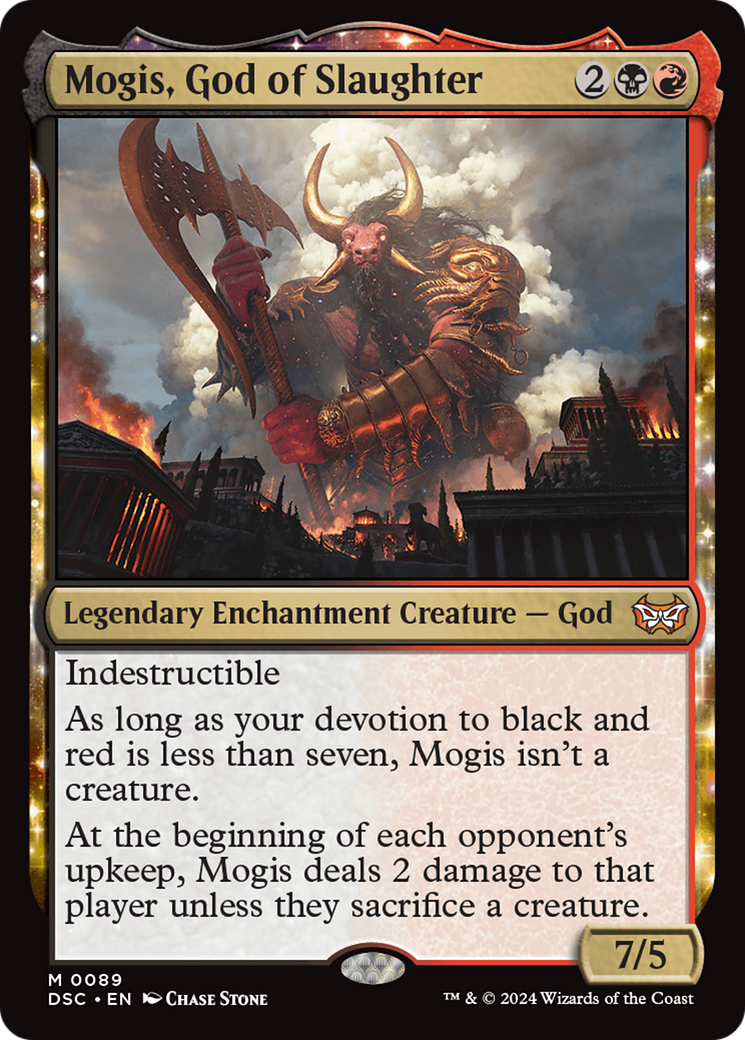 Mogis, God of Slaughter (DSC-089) - Duskmourn: House of Horror Commander - Poke-Collect