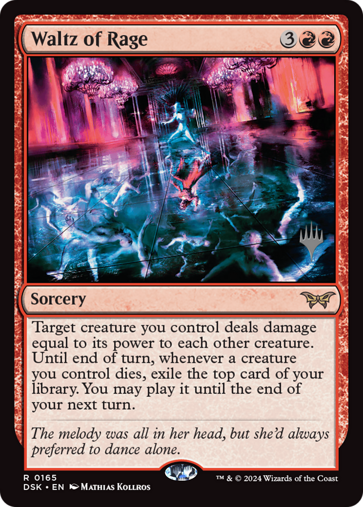 Waltz of Rage (PPDSK-165) - Duskmourn: House of Horror Promos - Poke-Collect