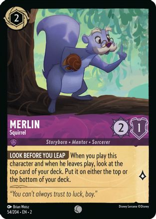 Merlin - Squirrel (54/204) - Rise of the Floodborn - Poke-Collect