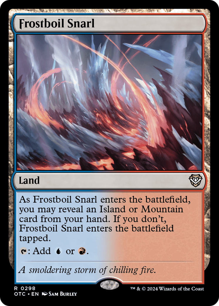 Frostboil Snarl (OTC-298) - Outlaws of Thunder Junction Commander - Poke-Collect
