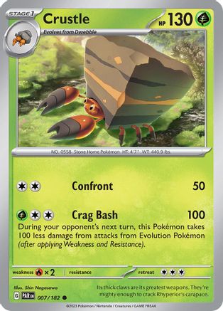 Crustle - 007/182 7 - SV04 Paradox Rift - Poke-Collect