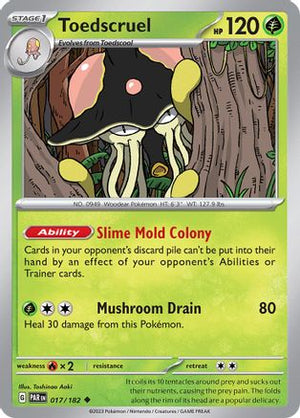 Toedscruel - 017/182 17 - SV04 Paradox Rift Reverse Holofoil - Poke-Collect