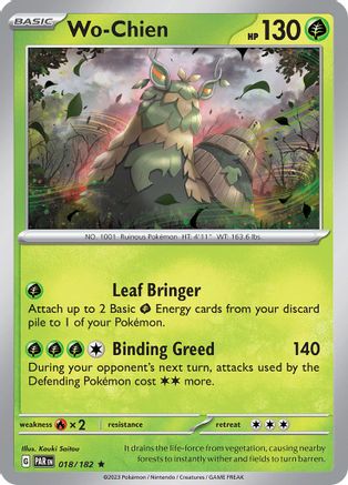 Wo-Chien 18 - SV04 Paradox Rift Reverse Holofoil - Poke-Collect