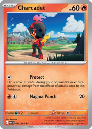 Charcadet - 025/182 25 - SV04 Paradox Rift Reverse Holofoil - Poke-Collect