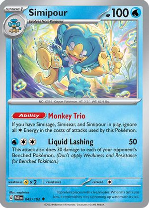 Simipour 42 - SV04 Paradox Rift Reverse Holofoil - Poke-Collect