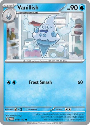 Vanillish - 044/182 44 - SV04 Paradox Rift Reverse Holofoil - Poke-Collect