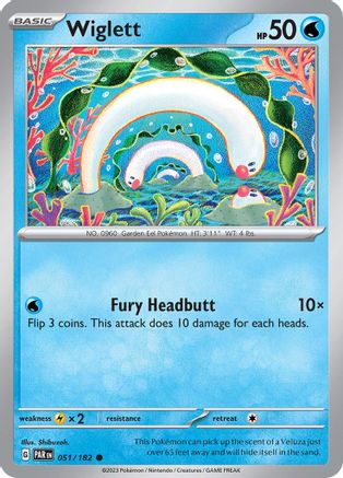 Wiglett - 051/182 51 - SV04 Paradox Rift - Poke-Collect