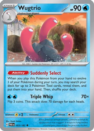 Wugtrio 53 - SV04 Paradox Rift - Poke-Collect