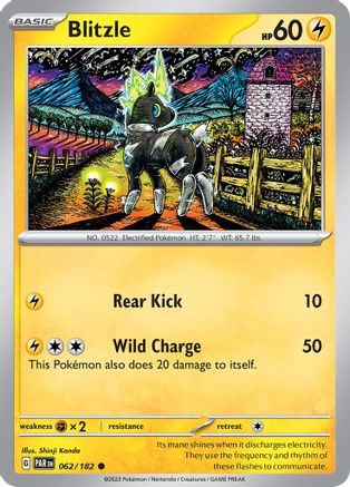 Blitzle - 062/182 62 - SV04 Paradox Rift - Poke-Collect