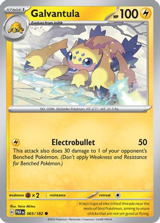 Galvantula 65 - SV04 Paradox Rift Reverse Holofoil - Poke-Collect