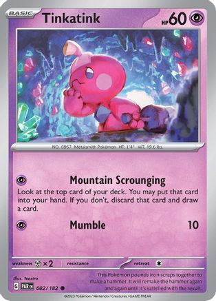 Tinkatink - 082/182 82 - SV04 Paradox Rift Reverse Holofoil - Poke-Collect