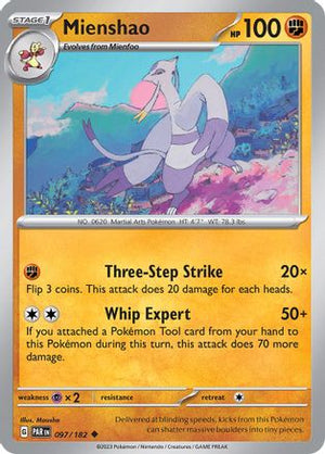 Mienshao - 097/182 97 - SV04 Paradox Rift Reverse Holofoil - Poke-Collect