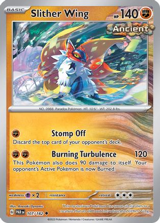 Slither Wing - 107/182 107 - SV04 Paradox Rift Reverse Holofoil - Poke-Collect