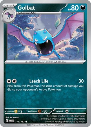 Golbat 111 - SV04 Paradox Rift Reverse Holofoil - Poke-Collect