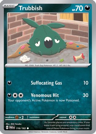 Trubbish 116 - SV04 Paradox Rift Reverse Holofoil - Poke-Collect