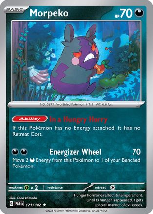 Morpeko - 121/182 121 - SV04 Paradox Rift Holofoil - Poke-Collect