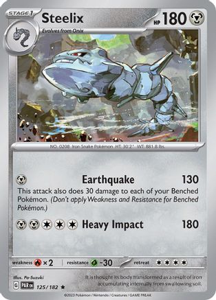 Steelix - 125/182 125 - SV04 Paradox Rift Holofoil - Poke-Collect