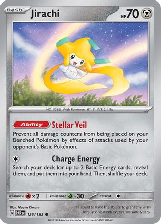Jirachi 126 - SV04 Paradox Rift Reverse Holofoil - Poke-Collect
