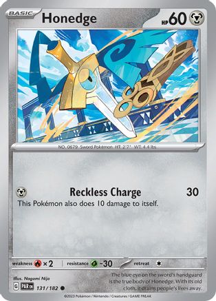 Honedge - 131/182 131 - SV04 Paradox Rift - Poke-Collect