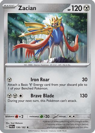 Zacian 136 - SV04 Paradox Rift Reverse Holofoil - Poke-Collect