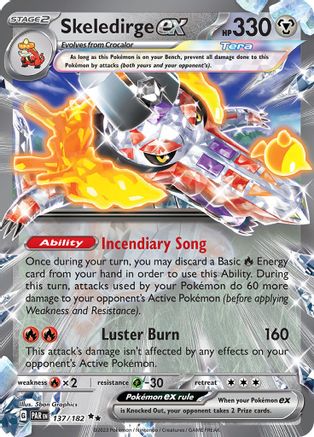 Skeledirge ex 137 - SV04 Paradox Rift Holofoil - Poke-Collect