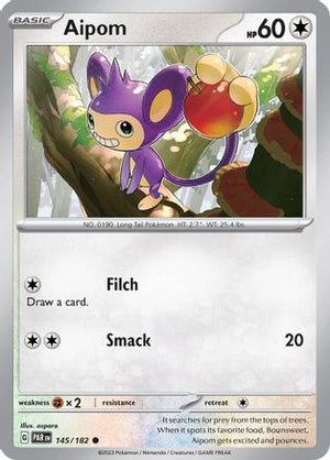 Aipom 145 - SV04 Paradox Rift Reverse Holofoil