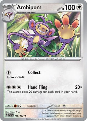 Ambipom 146 - SV04 Paradox Rift Reverse Holofoil - Poke-Collect