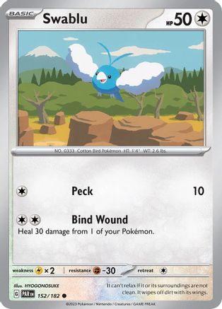 Swablu - 152/182 152 - SV04 Paradox Rift - Poke-Collect