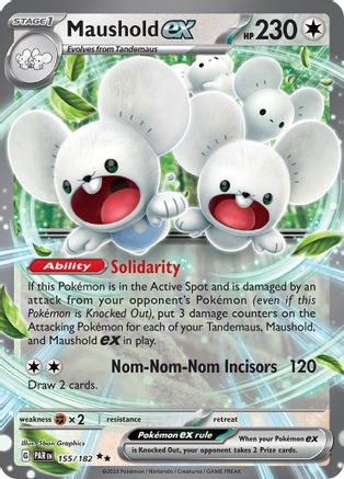Maushold ex 155 - SV04 Paradox Rift Holofoil - Poke-Collect