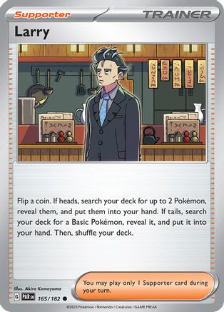 Larry 165 - SV04 Paradox Rift Reverse Holofoil - Poke-Collect