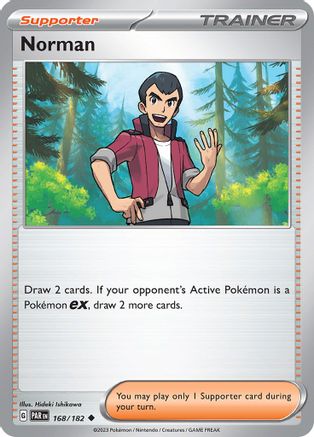 Norman 168 - SV04 Paradox Rift Reverse Holofoil - Poke-Collect