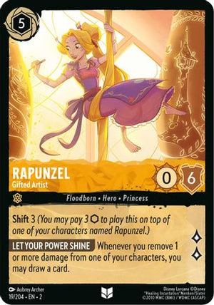 Rapunzel - Gifted Artist (19/204) - Rise of the Floodborn Cold Foil