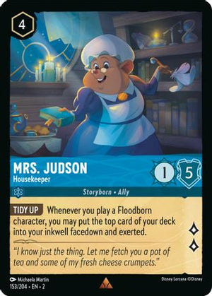 Mrs. Judson - Housekeeper (153/204) - Rise of the Floodborn Cold Foil