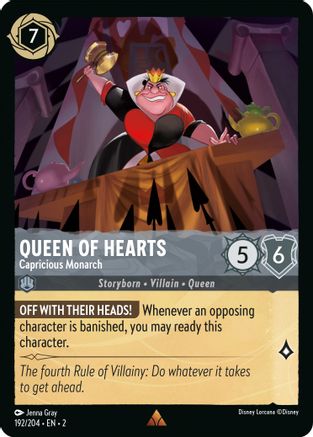 Queen of Hearts - Capricious Monarch (192/204) - Rise of the Floodborn