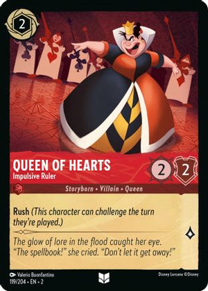 Queen of Hearts - Impulsive Ruler (119/204) - Rise of the Floodborn