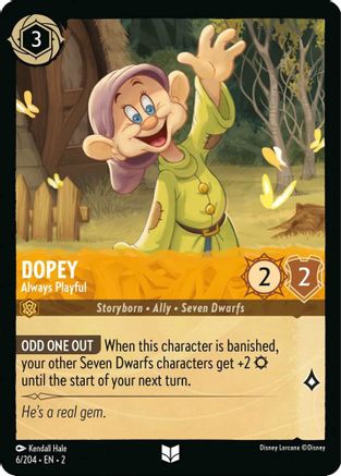 Dopey - Always Playful (6/204) - Rise of the Floodborn Cold Foil