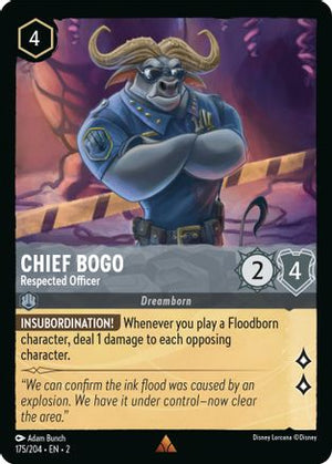 Chief Bogo - Respected Officer (175/204) - Rise of the Floodborn Cold Foil