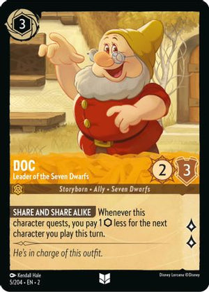 Doc - Leader of the Seven Dwarfs (5/204) - Rise of the Floodborn Cold Foil