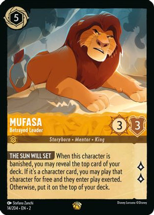 Mufasa - Betrayed Leader (14/204) - Rise of the Floodborn Cold Foil