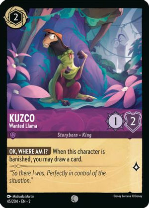 Kuzco - Wanted Llama (45/204) - Rise of the Floodborn Cold Foil