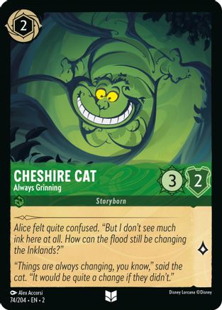 Cheshire Cat - Always Grinning (74/204) - Rise of the Floodborn - Poke-Collect