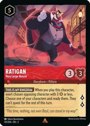 Ratigan - Very Large Mouse (121/204) - Rise of the Floodborn Cold Foil