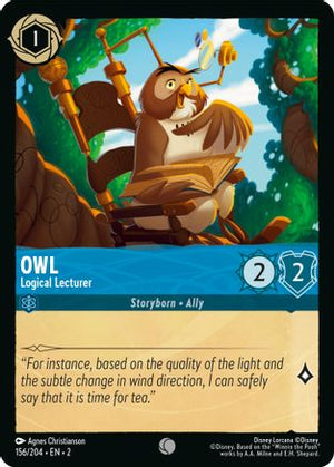 Owl - Logical Lecturer (156/204) - Rise of the Floodborn Cold Foil