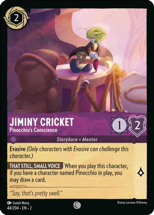 Jiminy Cricket - Pinocchio's Conscience (44/204) - Rise of the Floodborn Cold Foil