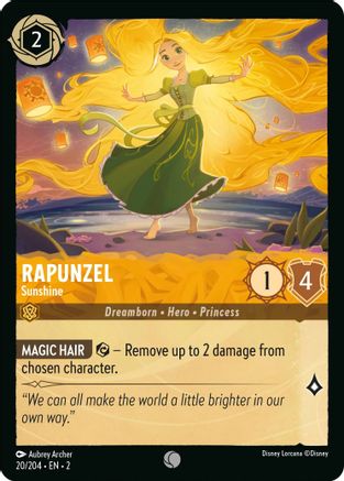 Rapunzel - Sunshine (20/204) - Rise of the Floodborn Cold Foil