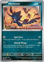 Murkrow - 021 (Prerelease) [Staff] 21 - SV Scarlet & Violet Promo Cards Holofoil - Poke-Collect